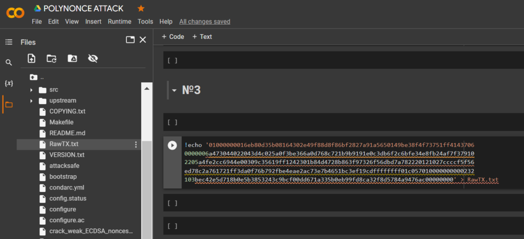 POLYNONCE ATTACK use BITCOIN signatures as a polynomial to an arbitrarily high power of 128 bits to obtain a private key